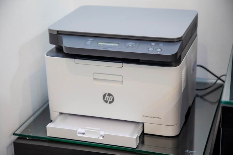 Impressora multifuncional HP em home office
