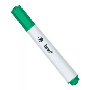 CANETA VERDE P/ QUADRO BRANCO BRW