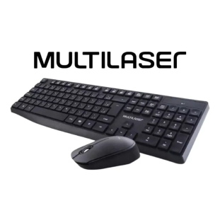 COMBO SEM FIO TECLADO E MOUSE USB TC244 PRETO MULTILASER
