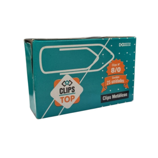 CLIPS GALVANIZADO 8/0 CX C/ 25 UNIDADES CLIPSTOP