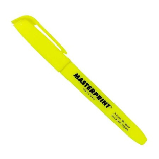 CANETA MARCA TEXTO AMARELA MASTERPRINT