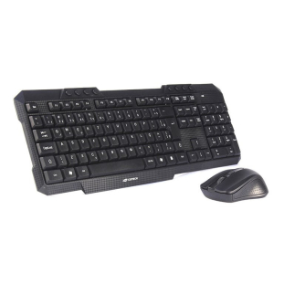 COMBO TECLADO + MOUSE WIRELESS K-W10BK PRETO C3