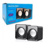 CAIXA DE SOM 2.0 COMPACTA 3W RMS PRETA USB SP144 MULTILASER