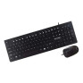 COMBO TECLADO MULTIMIDIA E MOUSE OPTICO USB PRETO TC240 MULTILASER