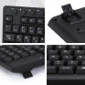 COMBO TECLADO E MOUSE WIRELESS OFFICE PRETO 015-0079 5+@