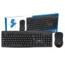 COMBO TECLADO E MOUSE WIRELESS OFFICE PRETO 015-0079 5+@